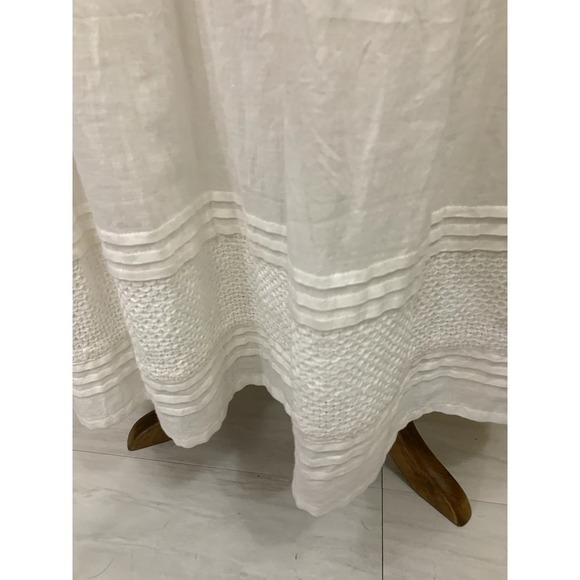 J. McLaughlin white maxi dress, smocking, peasantcore, extra small, prairie - Picture 7 of 9